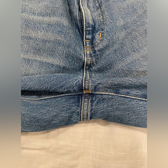 Madewell High Rise Slim Boy Jean in Neal Wash Tencel Denim Edition Size 27 - Picture 10 of 16